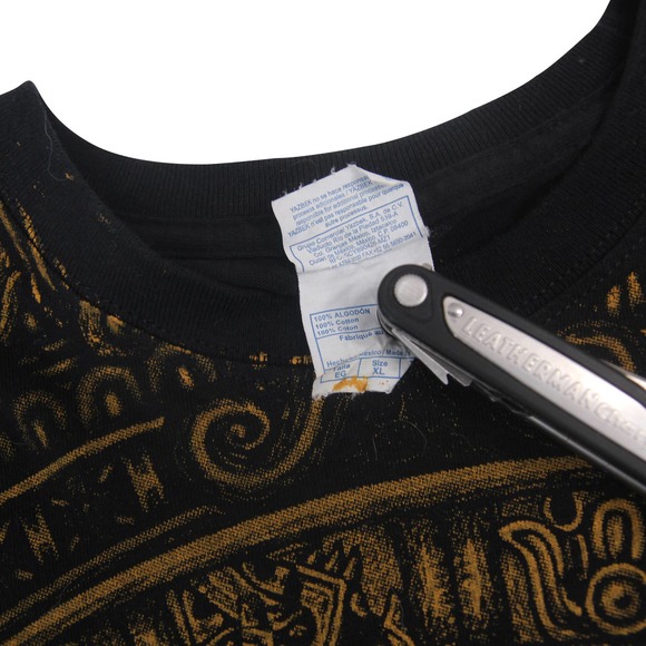 Vintage Mayan Calender Allover Graphic T Shirt - Picture 4 of 6